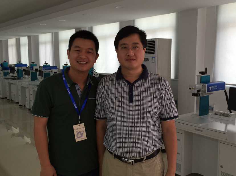 品胜电子彭总与超越激光领导合影 品胜电子彭总与超越激光领导合影